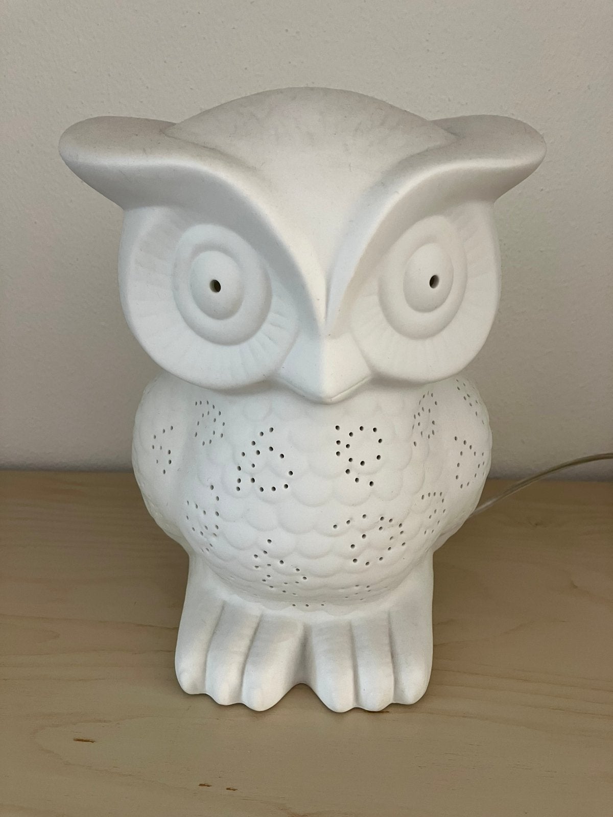 Leuke uil lamp, Huis en Inrichting, Lampen | Tafellampen, Wit, Ophalen, Gebruikt, Kinderlamp