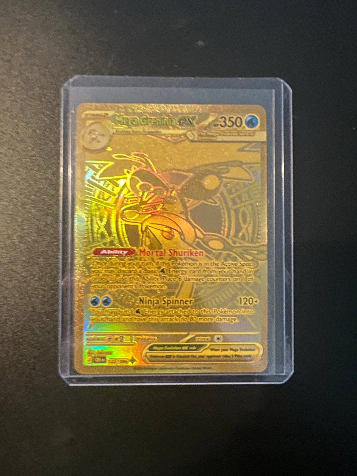 Mega Greninja EX 122/086, Hobby en Vrije tijd, Verzamelkaartspellen | Pokémon, Ophalen of Verzenden, Zo goed als nieuw, Losse kaart