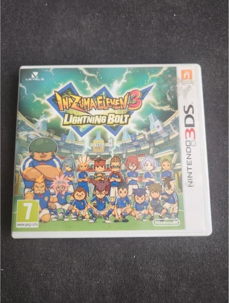 Inazuma eleven 3 lightning bolt 3ds, 1 speler, Ophalen of Verzenden, Zo goed als nieuw, Gekoppelde computers