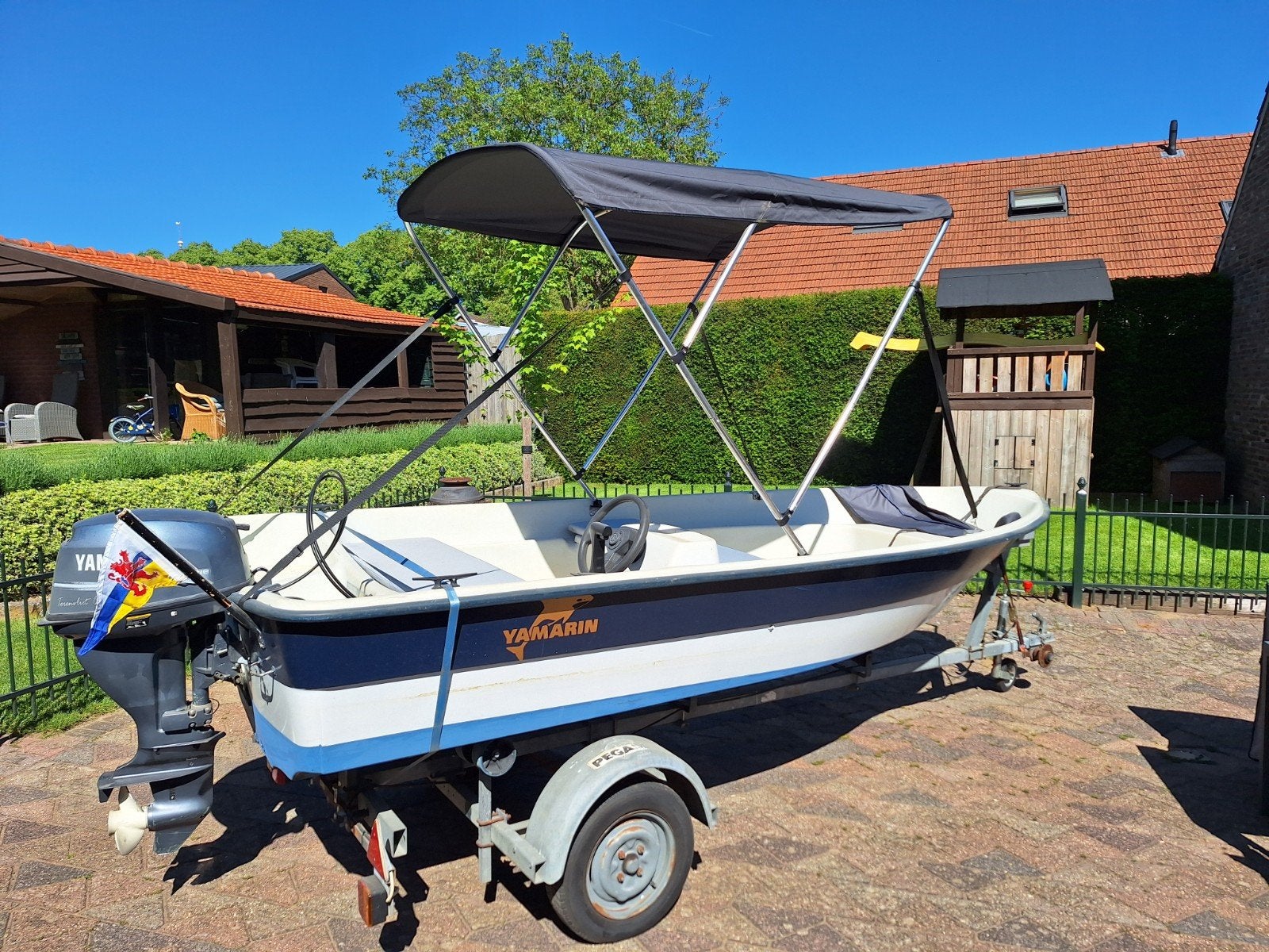 Boot met motor en trailer, Watersport en Boten, Ophalen