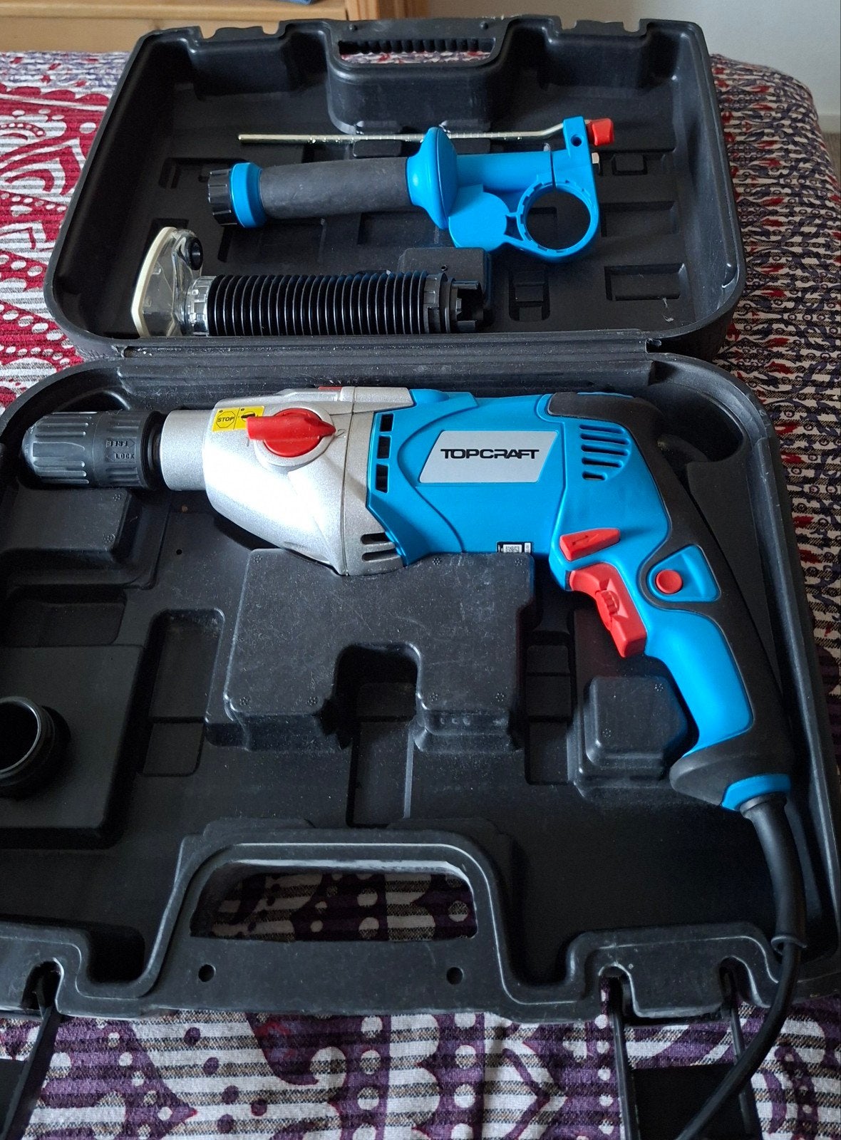 TOPCRAFT Klopboormachine D-SB 1102/1 - 1050W, 600 watt of meer, Zo goed als nieuw, Variabele snelheid, Ophalen