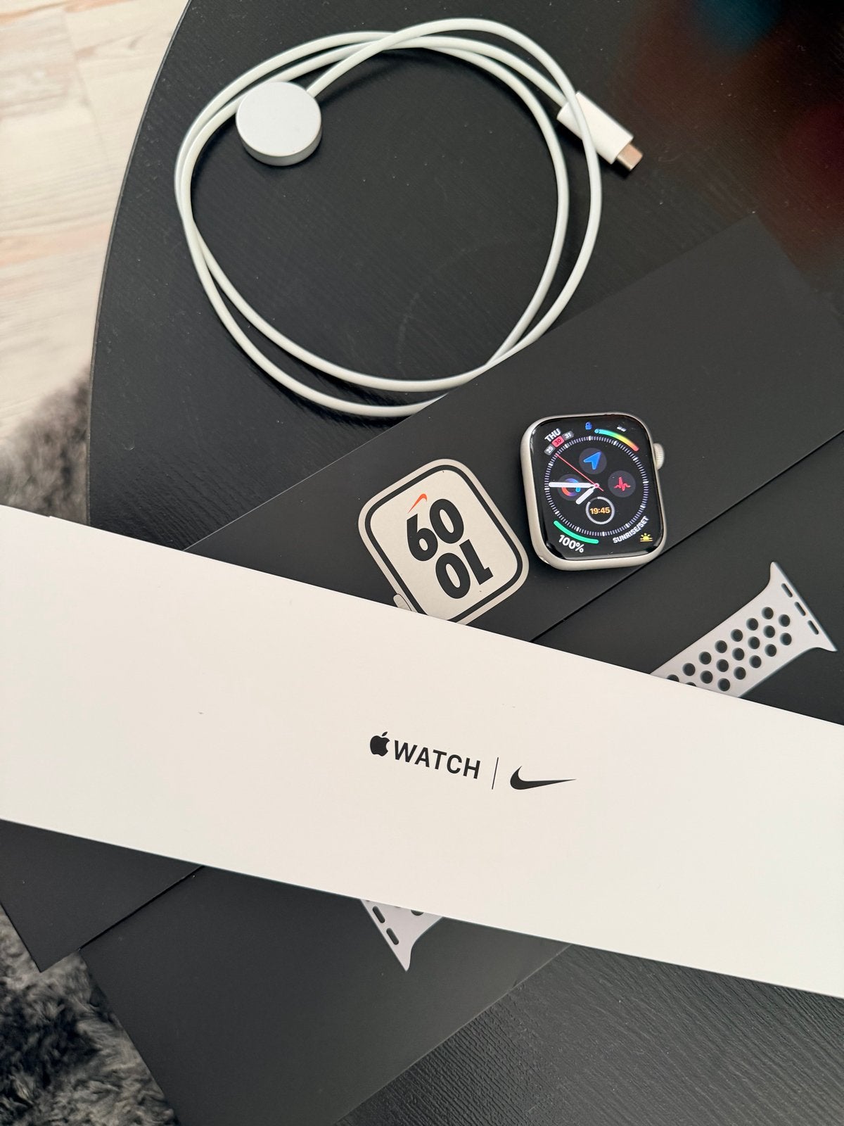 Apple Watch Series 7 Aluminium 45mm Nike Edition, Gebruikt, IOS, Ophalen of Verzenden, Waterdicht