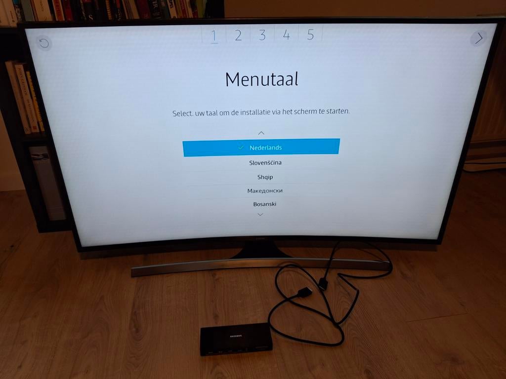 Samsung UE55JU7500L Curved 4K Smart TV, Audio, Tv en Foto, Televisies, Ophalen, LED, Zo goed als nieuw, 100 Hz