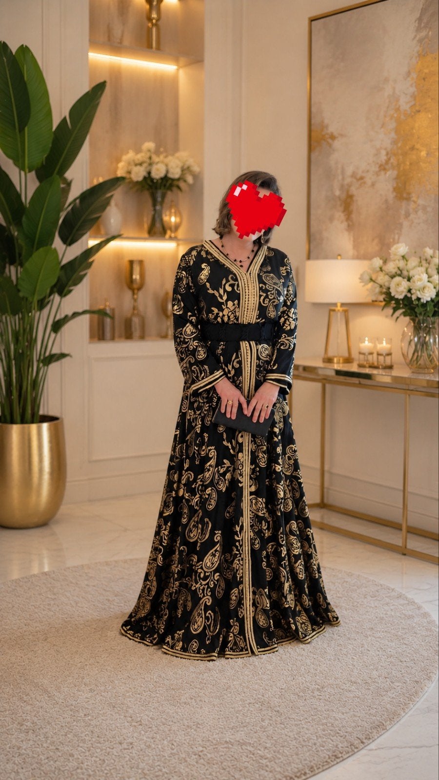 Marokkaanse takchita, Kleding | Dames, Gelegenheidskleding, Overige typen, Blauw, Maat 42/44 (L), Ophalen of Verzenden
