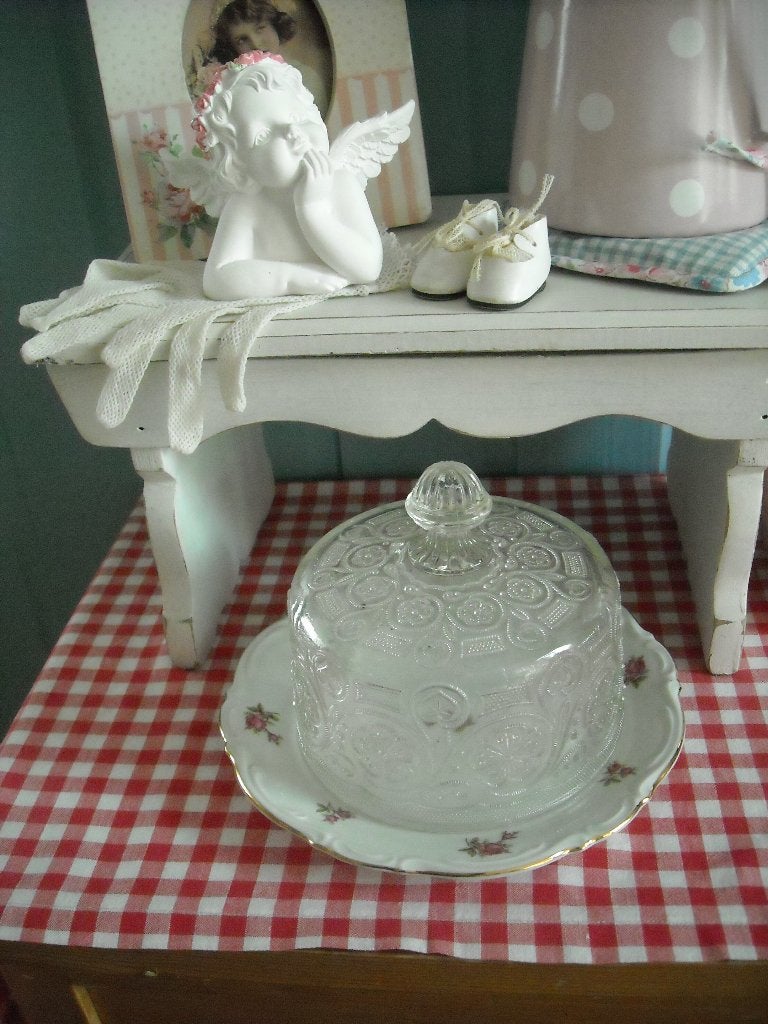 brocante glazen stolp, Antiek en Kunst, Ophalen of Verzenden