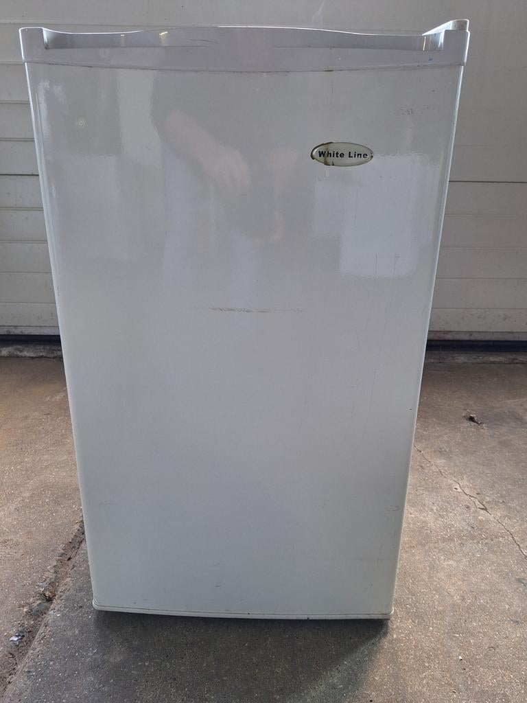 Smalle White Knight koelkast met vriesvak - 49x85 cm, Gebruikt, 75 tot 100 liter, Onbekend, Onbekend
