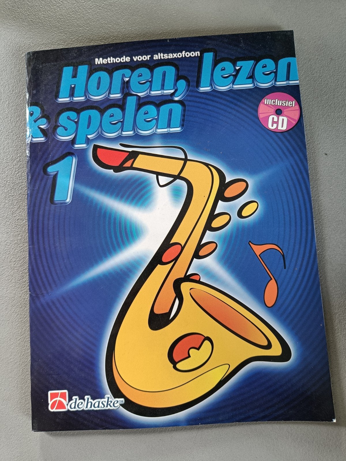 Horen, lezen & spelen 1 - Altsaxofoon, Gebruikt, Overige genres, Ophalen of Verzenden, Saxofoon