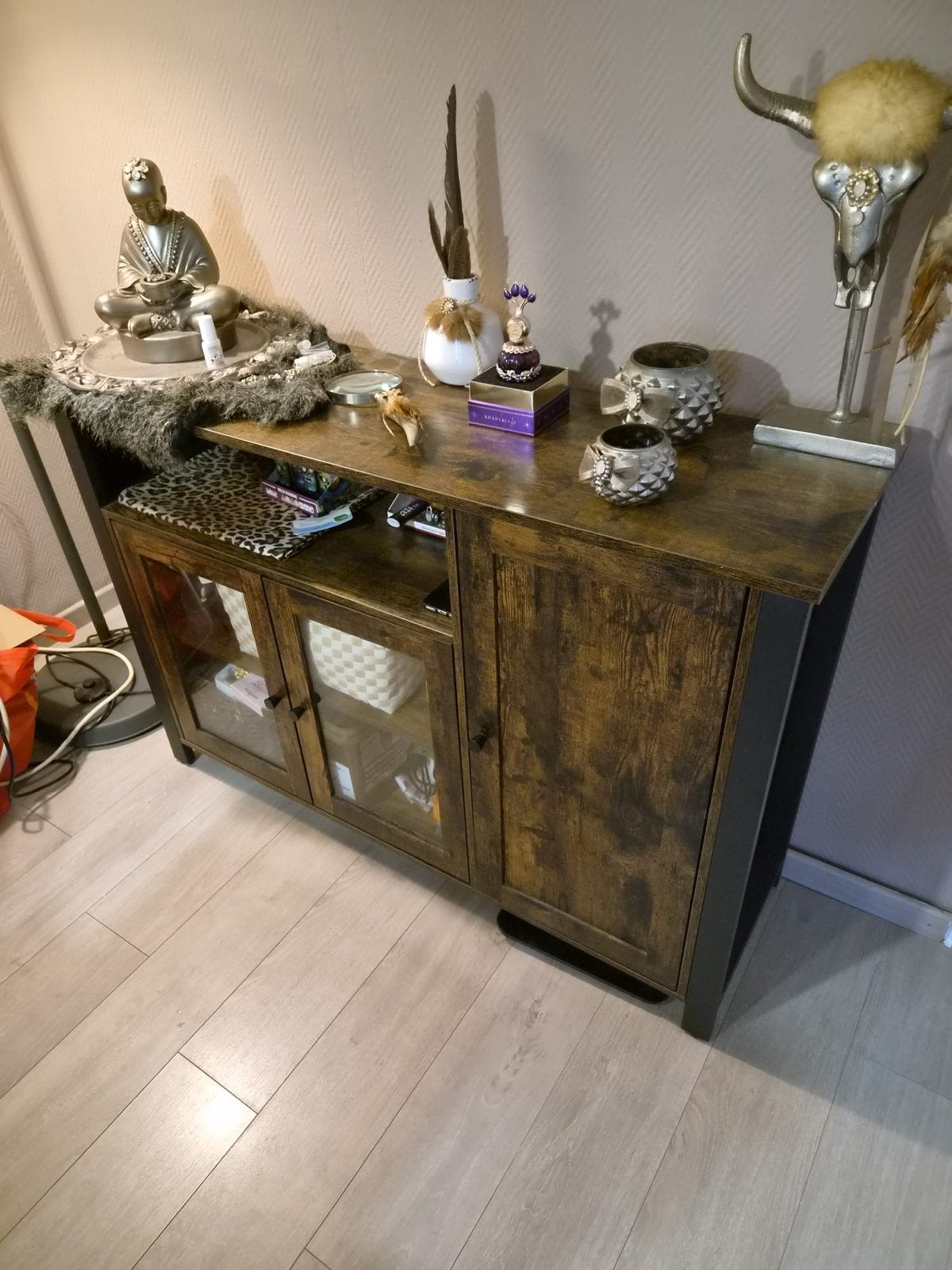Dressoir / Opbergkast - Z.g.a.n. - 110x76x33 cm, Huis en Inrichting, Ophalen, 100 tot 150 cm, Zo goed als nieuw, 25 tot 50 cm