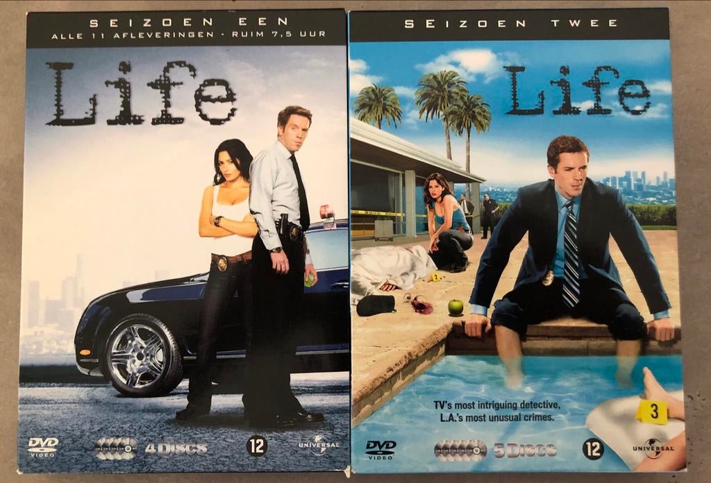 Life seizoen 1 en 2 dvd boxen, Cd's en Dvd's, Dvd's | Tv en Series, Gebruikt, Boxset, Drama, Ophalen of Verzenden