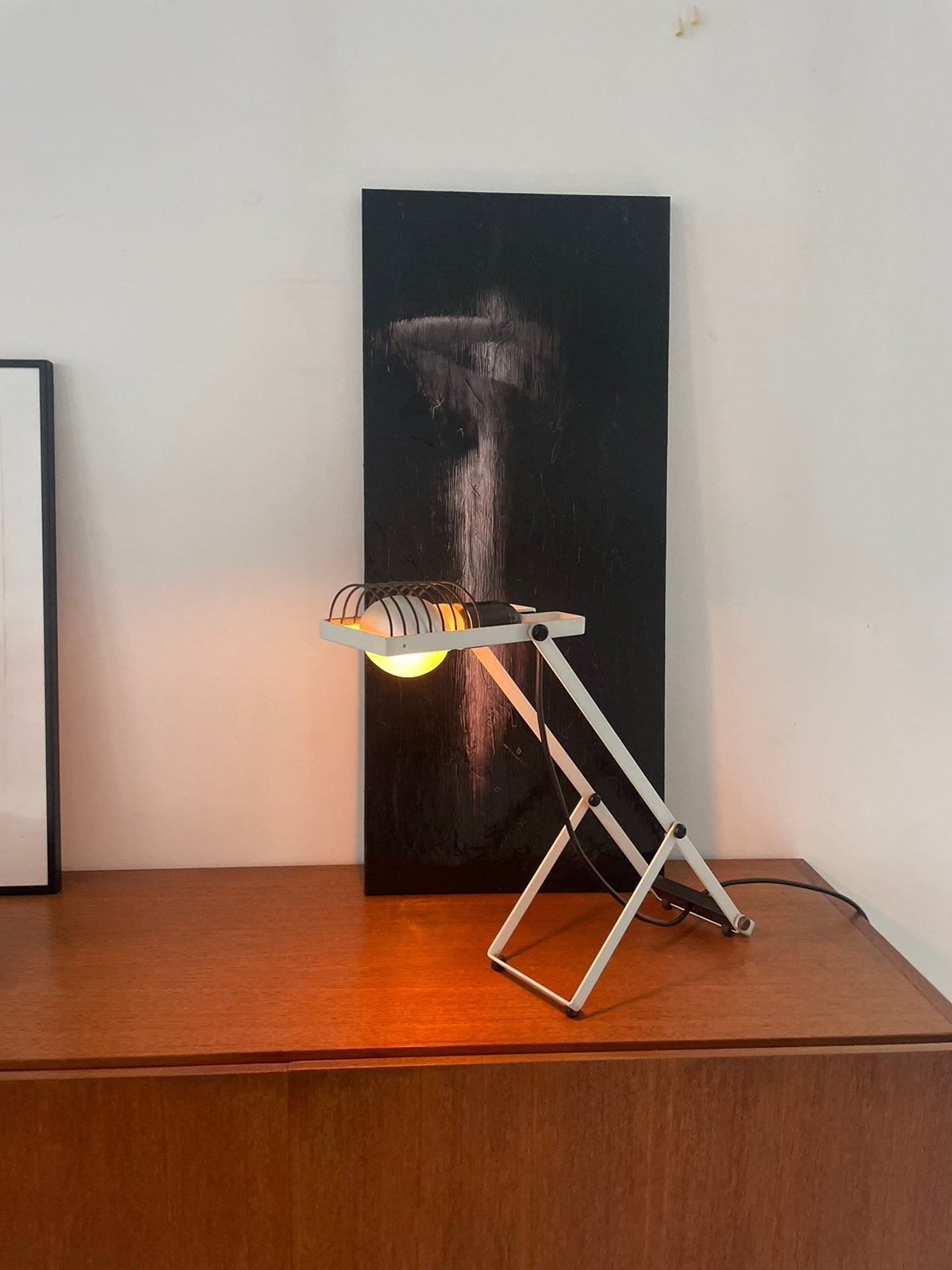Artemide Sintesi 1e serie, Ophalen, Bureaulamp, B22 (Bajonetsluiting), Wit