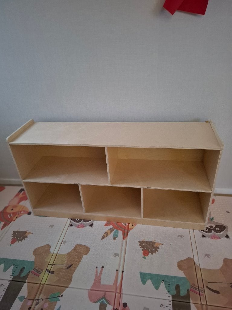 Houten opbergkastje met 6 vakken, Minder dan 90 cm, Kast, Ophalen of Verzenden, Minder dan 50 cm
