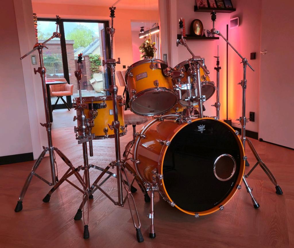 Mapex Saturn IV Drumstel Hybrid Maple/Walnut incl. Hardware, Ophalen, Zo goed als nieuw, Overige merken