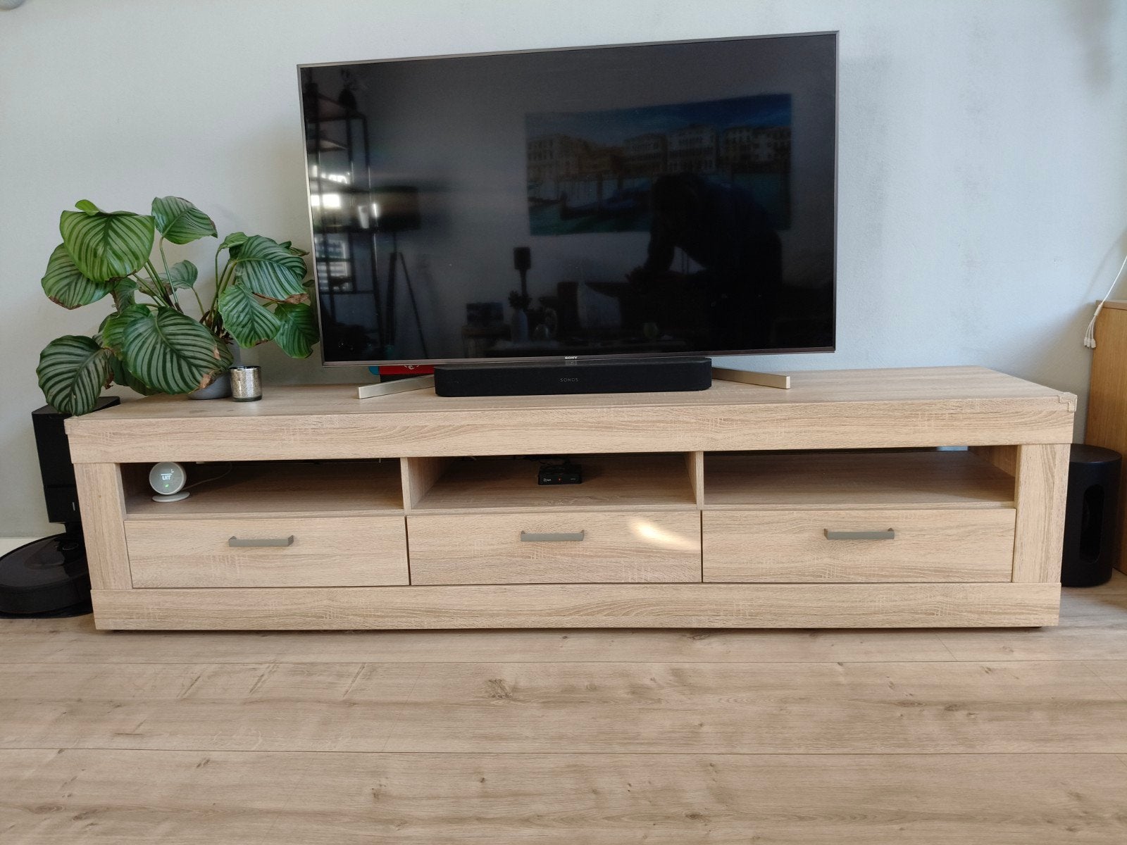 TV-meubel en salontafel set (serie Drimmelen), Ophalen, Gebruikt, 200 cm of meer, 50 tot 100 cm