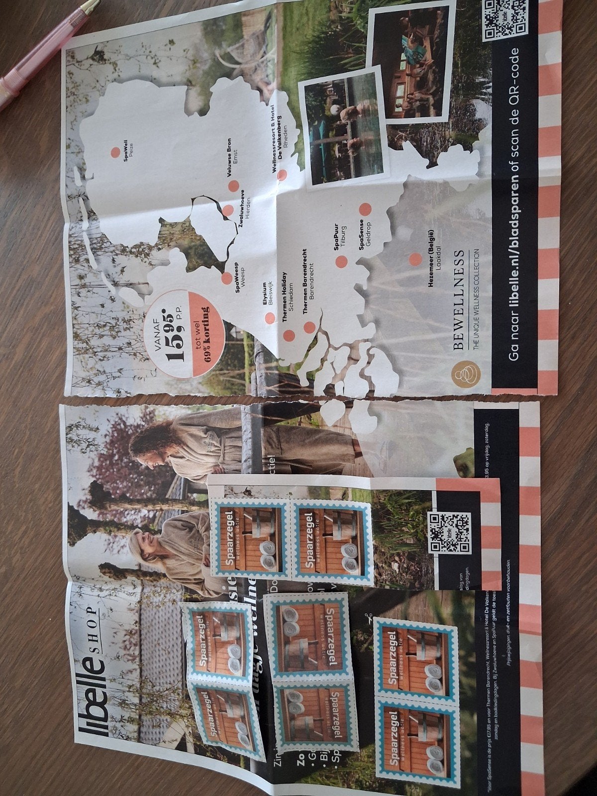 8 welllness spaarzegels € 1.25 dat is inclusief verzendkost, Verzenden, Winkel, Super of Benzinepomp, Zegels, Bonnen of Punten