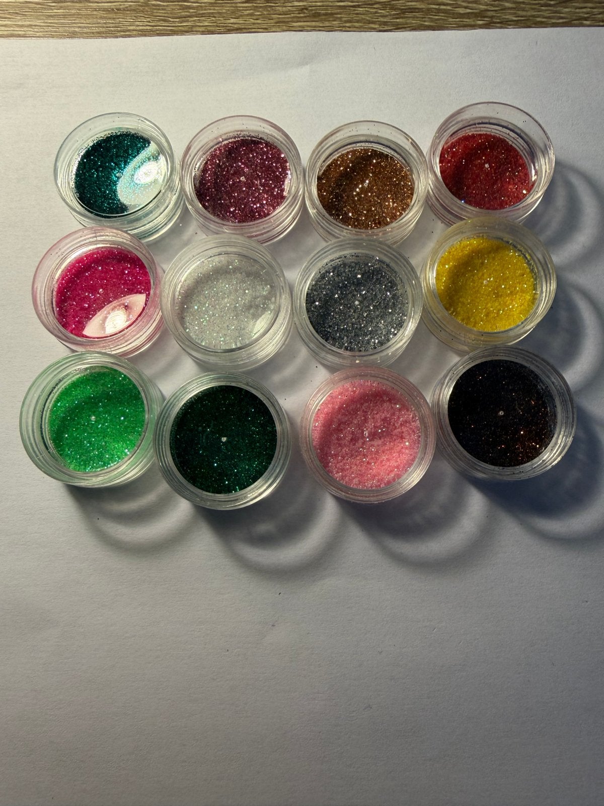 Glitter set - 12 potjes in diverse kleuren, Ophalen, Overige thema's, Nieuw, Meerkleurig