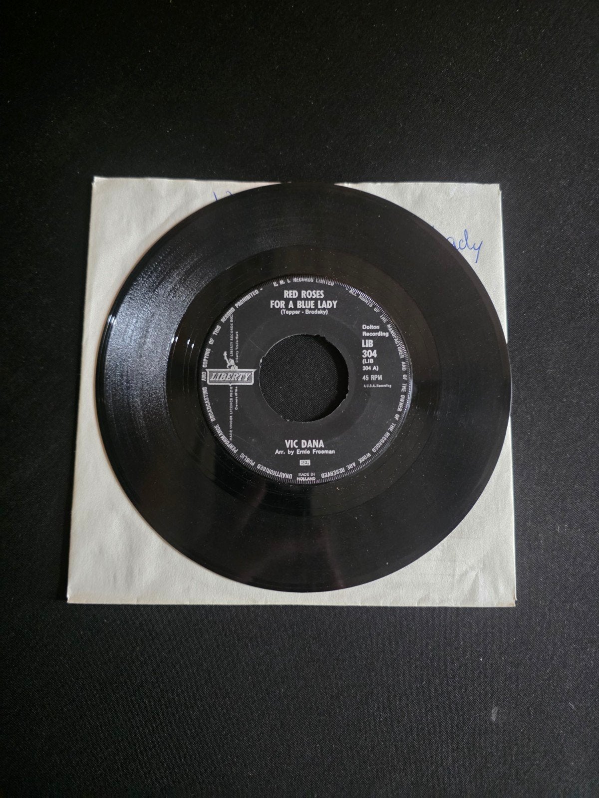 Vic Dana - Red roses for a blue lady, Gebruikt, 7 inch, Pop, Overige typen