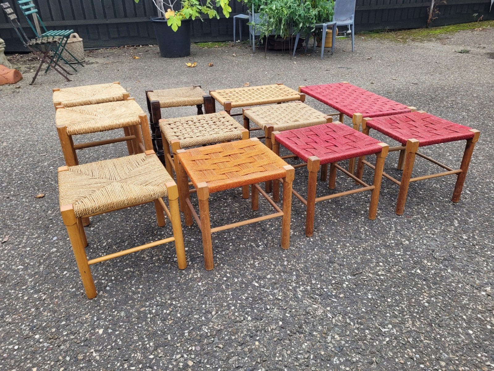 partij jaren 60 krukjes, 1 kruk, Ophalen, 60 tot 90 cm