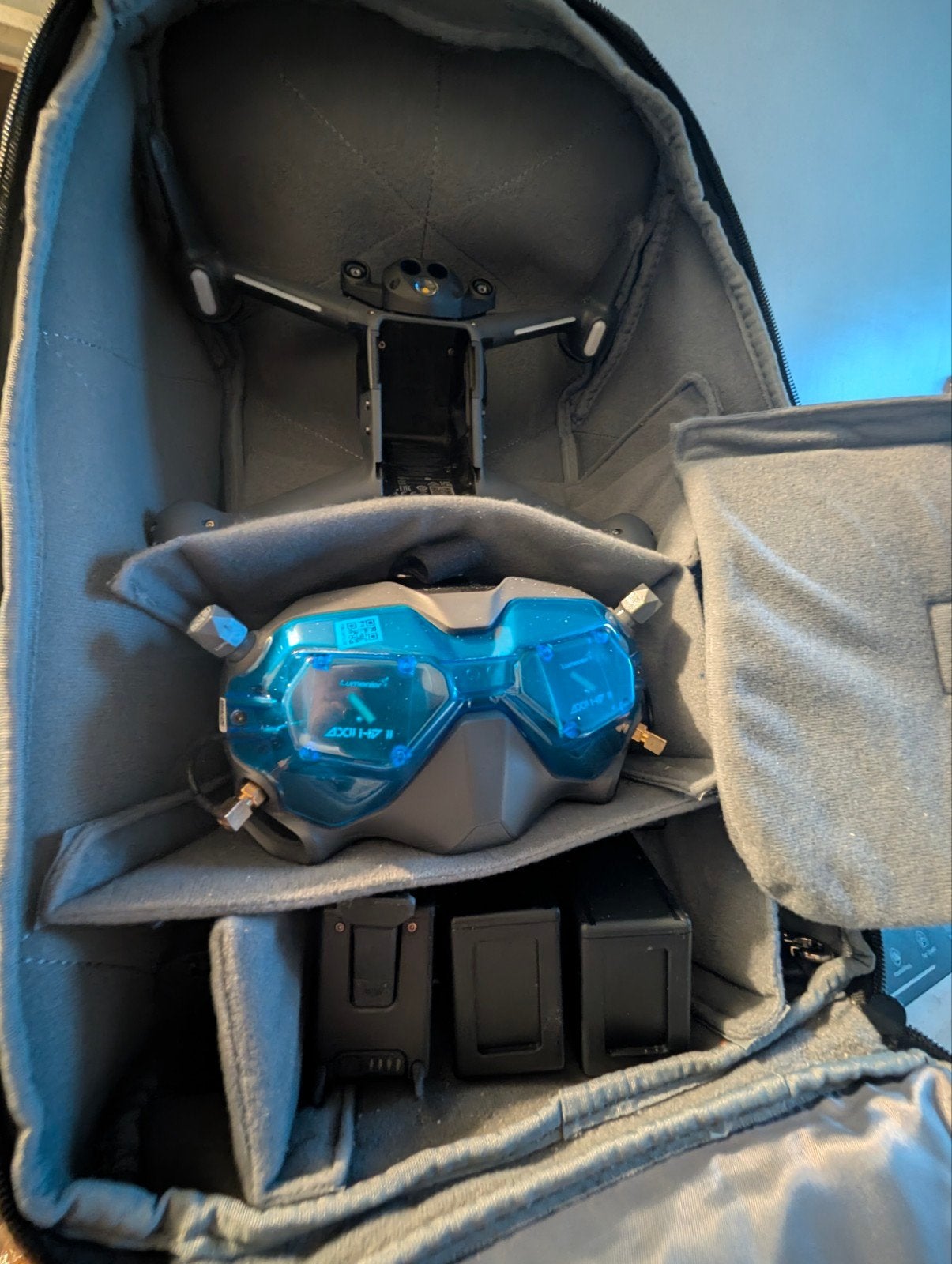 DJI FPV V2 + Flymore & Carrymore+ Luminier V2 upgrade, RTF (Ready to Fly), Quadcopter of Multicopter, Zo goed als nieuw, Ophalen
