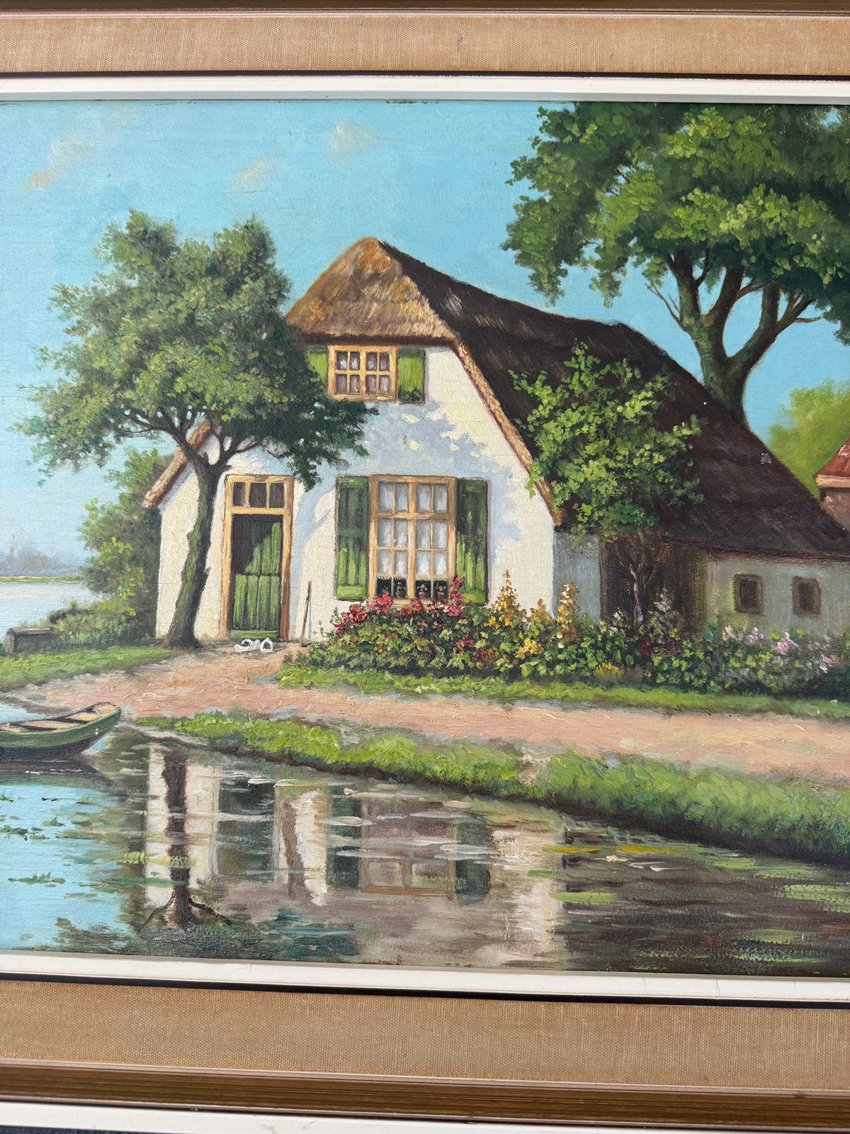 Titel: Authentiek Olieverfschilderij Th. van de Sande (1938), Ophalen