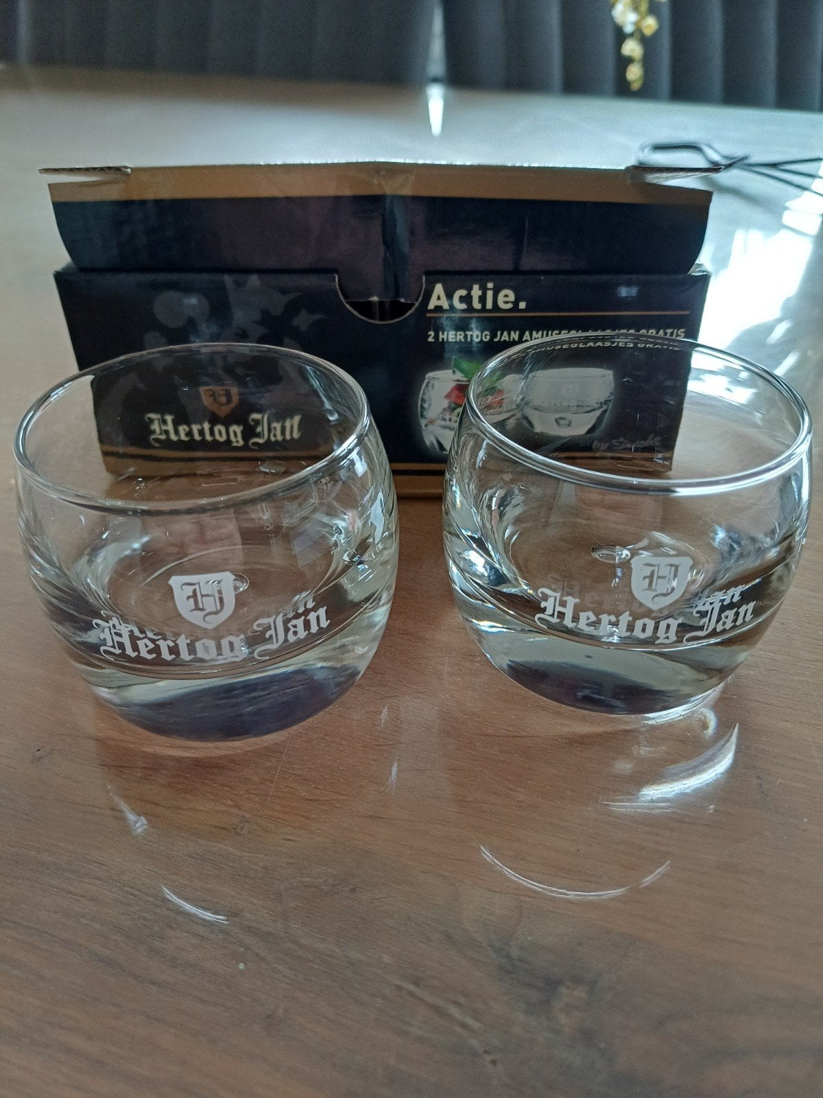 Doosje amuse glaasjes Hertog Jan (NIEUW), Ophalen of Verzenden, Nieuw, Overige typen, Hertog Jan