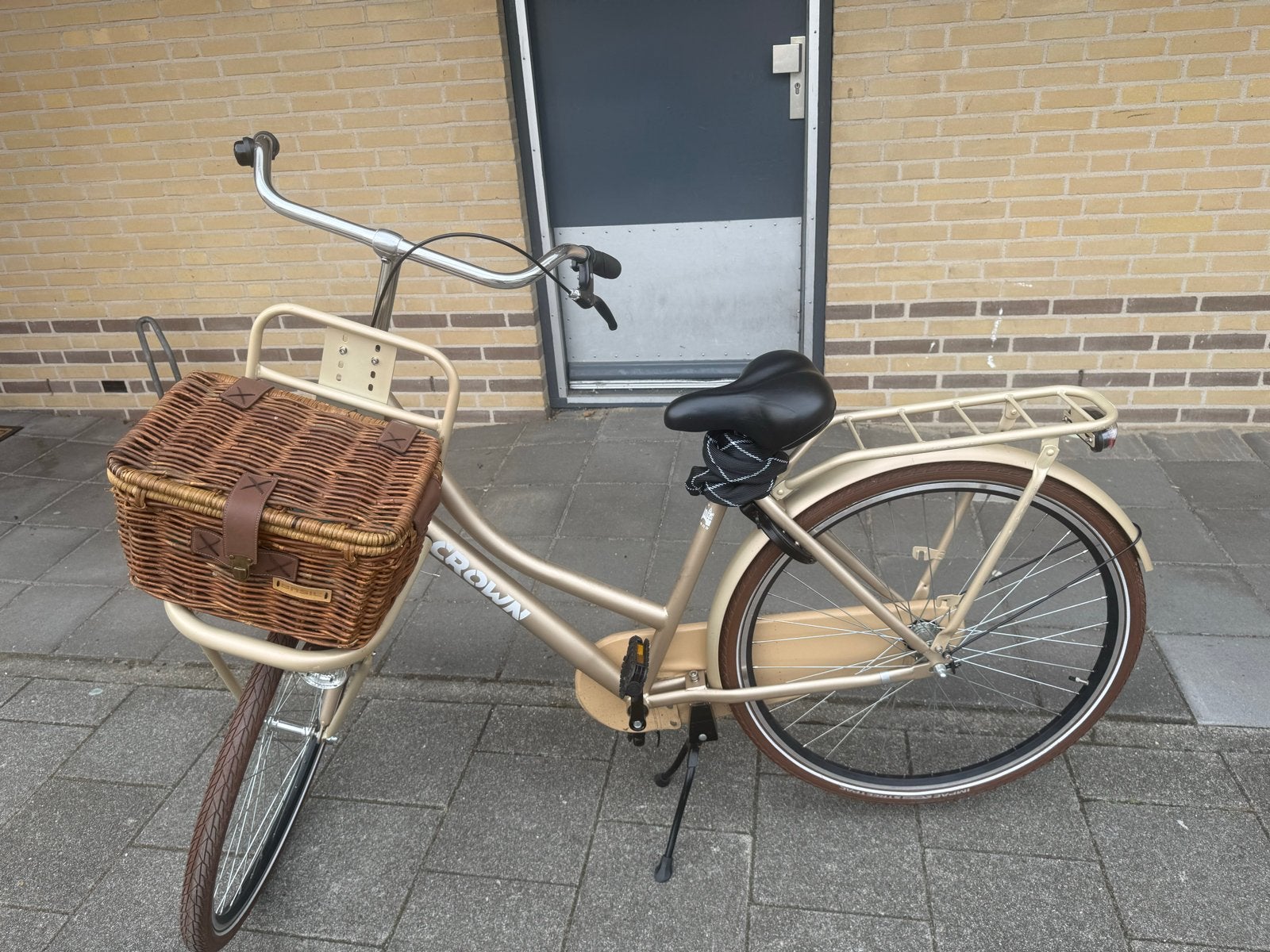Crown Damesfiets met mand - Zo goed als nieuw, 50 tot 53 cm, Ophalen, Zo goed als nieuw, Overige merken