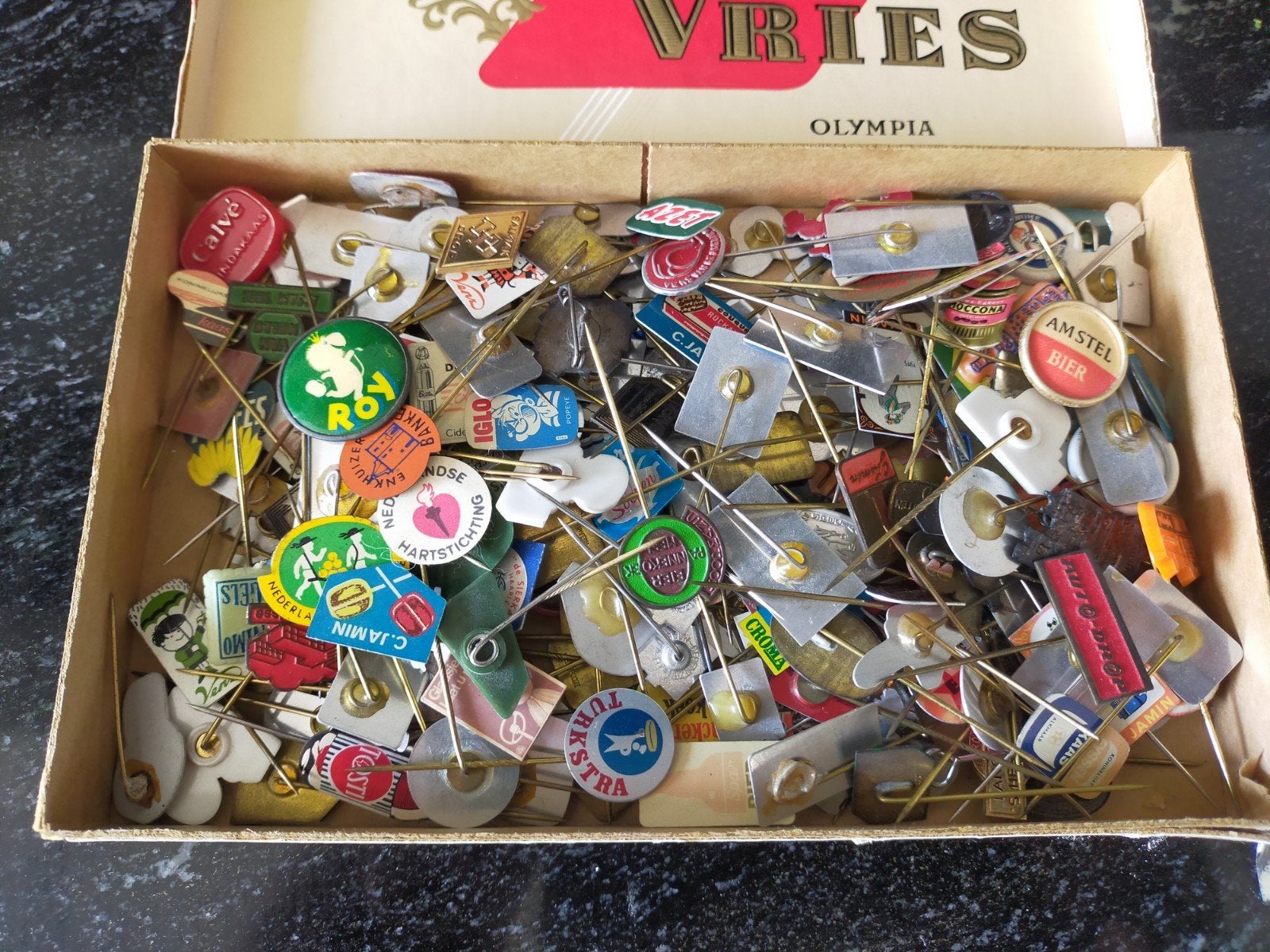 Verzameling vintage reclamespeldjes jaren '60, Ophalen of Verzenden, Gebruikt