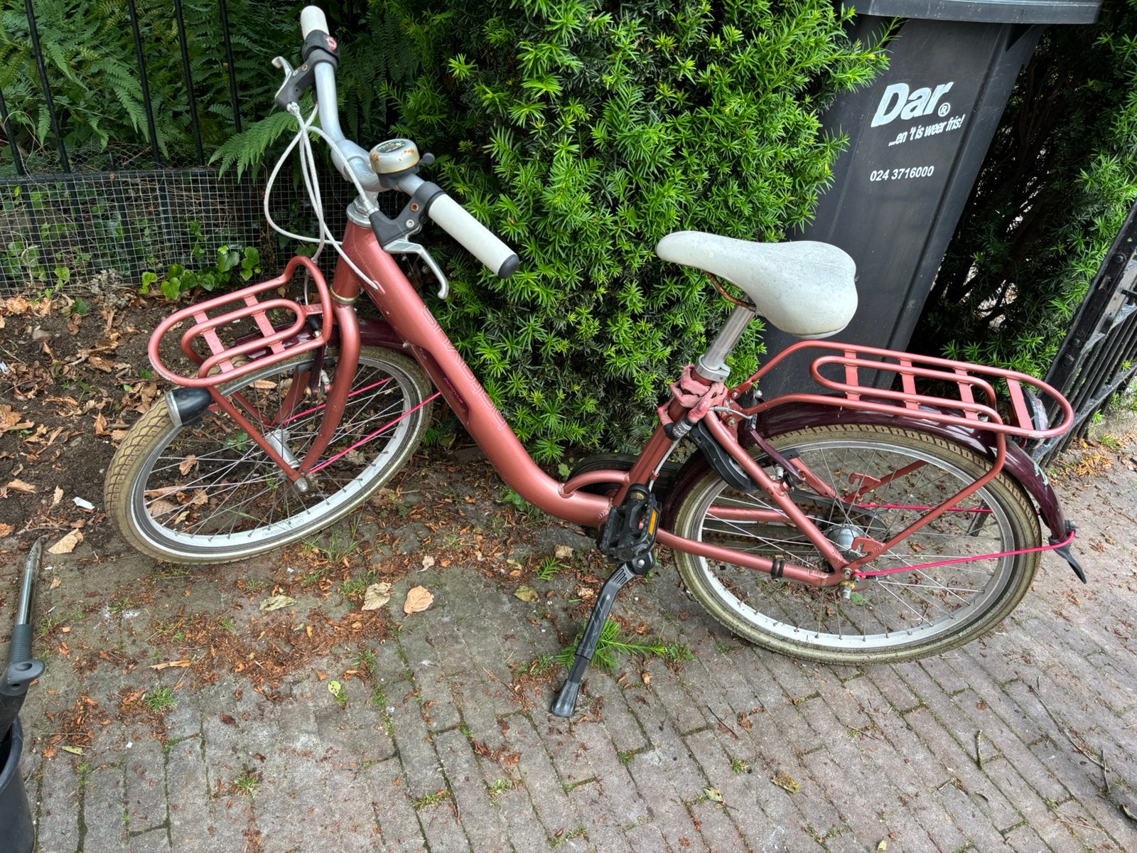 Mooie meisjesfiets batavus 22 inch, Ophalen, Zo goed als nieuw, 22 inch, Handrem