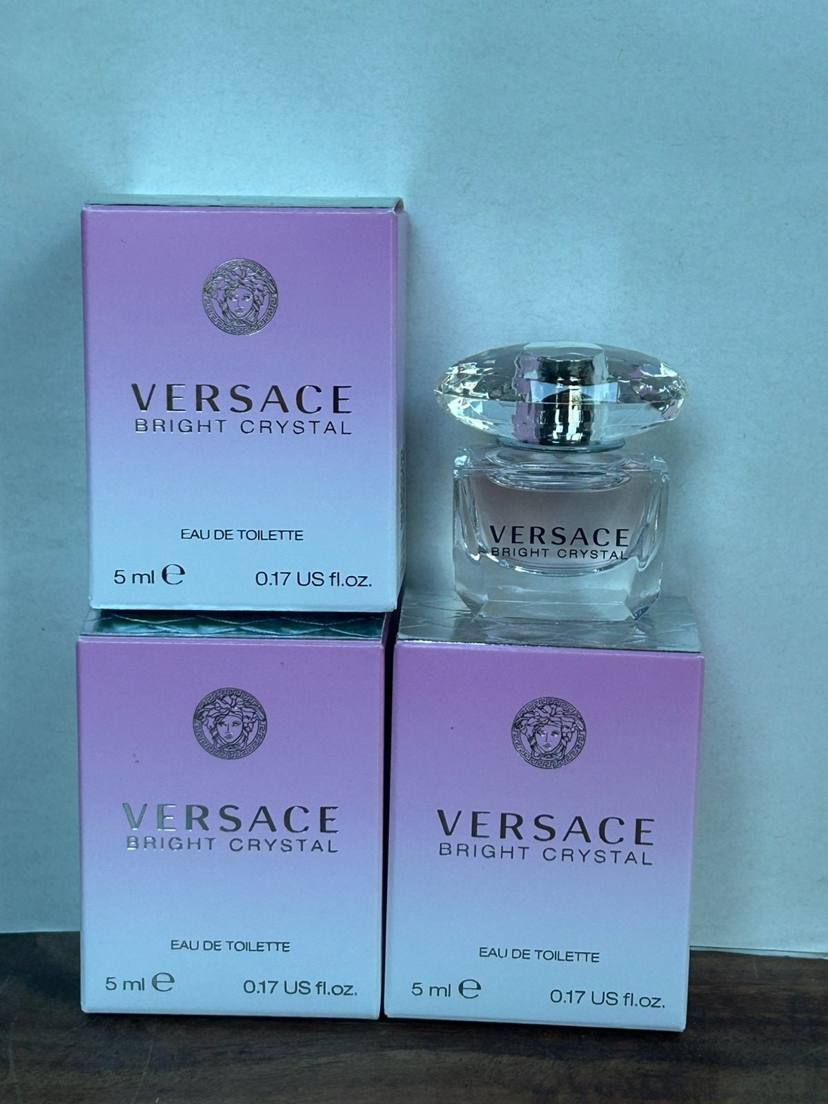 Versace - bright crystal miniatuur 5ml edt, Ophalen of Verzenden, Nieuw