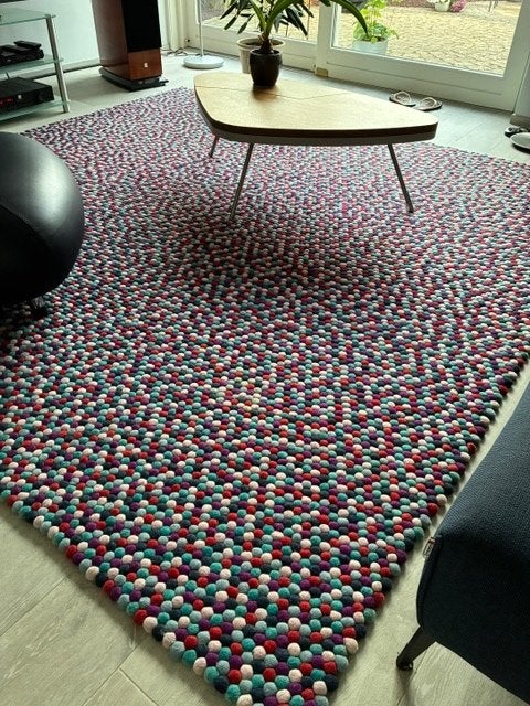 Wollen vloerkleed 270 x 270, Ophalen, Gebruikt, Vierkant, 200 cm of meer