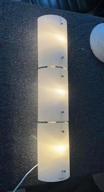 Frandsen/Lyskilde V14-40w Plafond / Wand Lamp Glas Metaal, Ophalen of Verzenden, Gebruikt, Glas