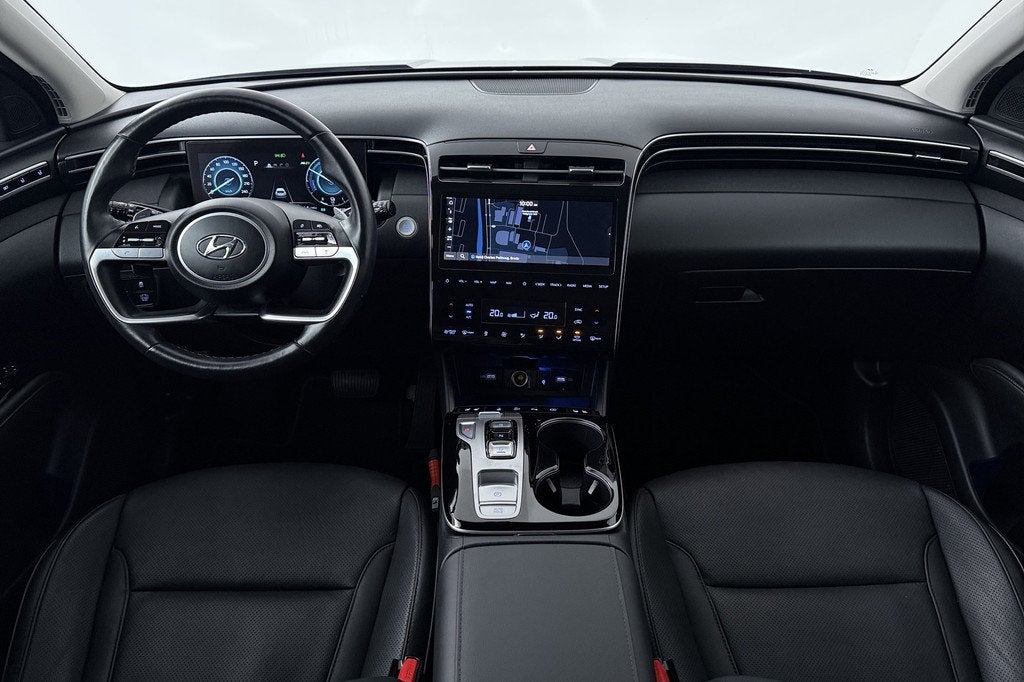 Hyundai Tucson 1.6 T-GDI HEV Premium Sky (PANORAMADAK, TREKH, Auto's, Hyundai, Gebruikt, 4 cilinders, Blauw, 1650 kg