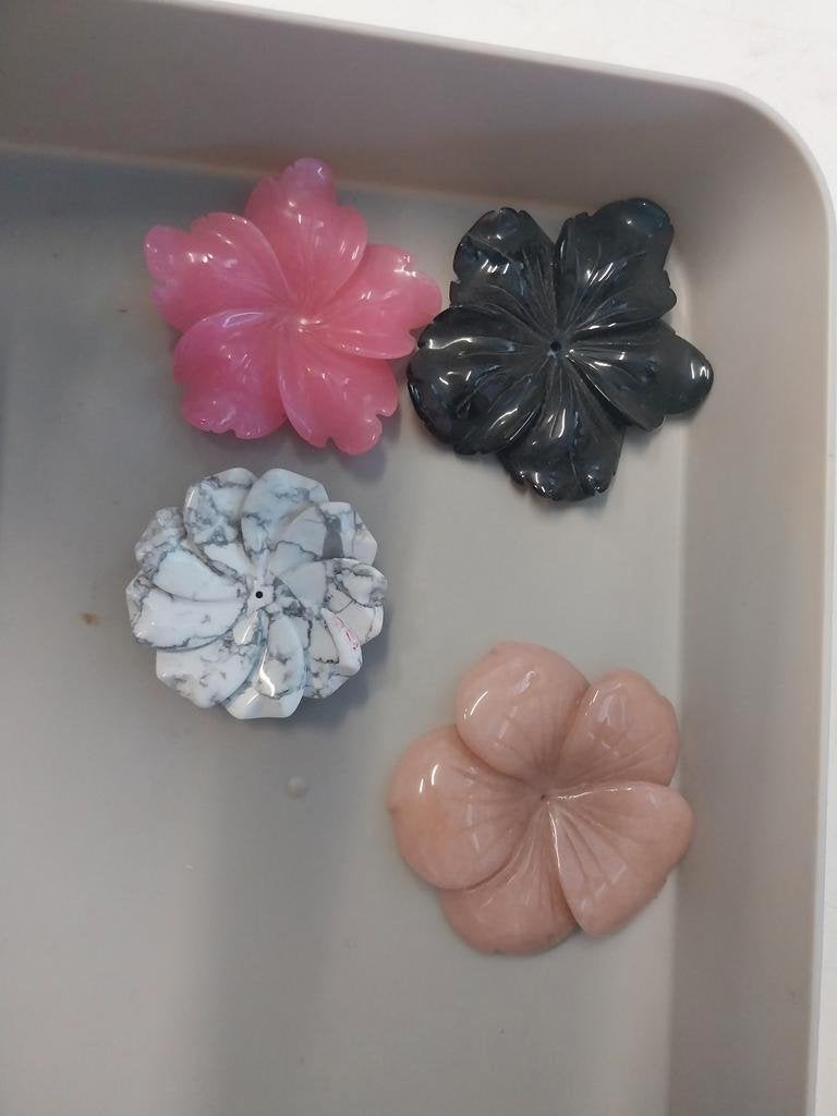 4 edelsteen bloemen, Ophalen of Verzenden