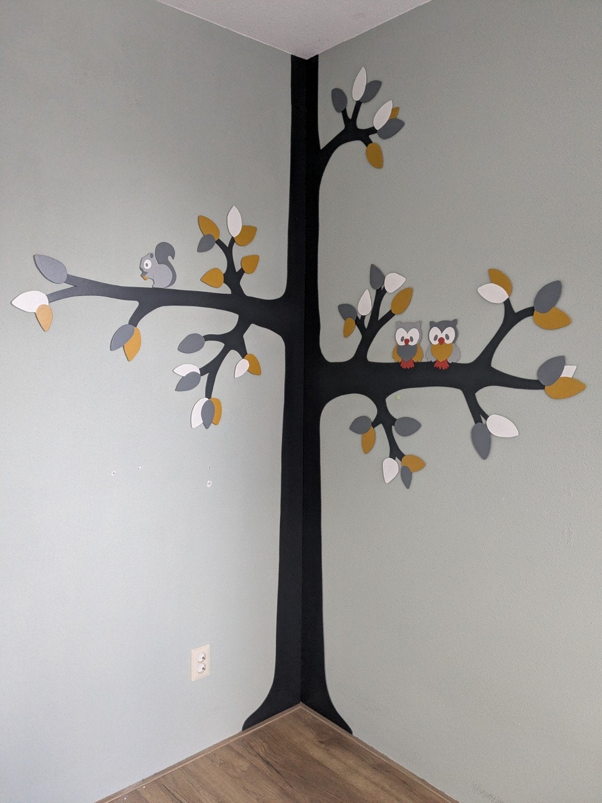 Wanddecoratie kinderkamer boom met uiltje, Ophalen, Wanddecoratie