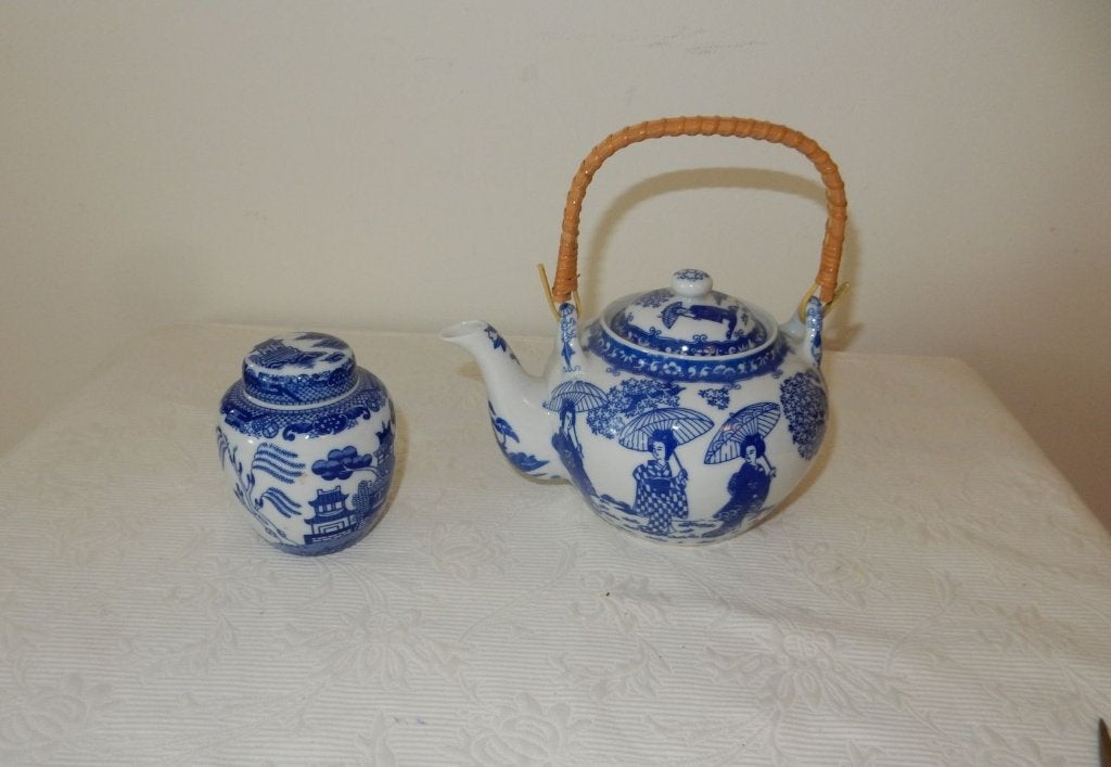 Blauwe Chinese set., Ophalen
