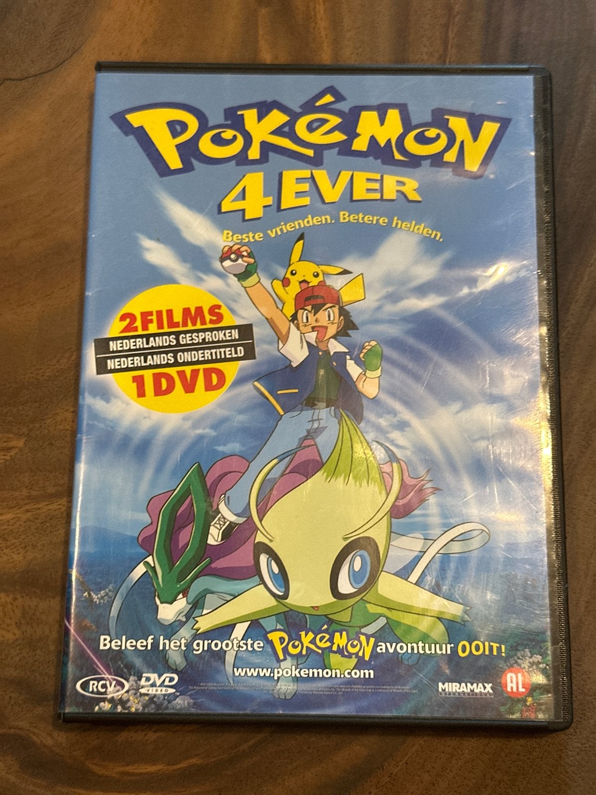 Pokémon 4Ever DVD - 2 films, Nederlands gesproken/ondertitel, Cd's en Dvd's, Gebruikt, Animatie, Nederlands, Inclusief doosje
