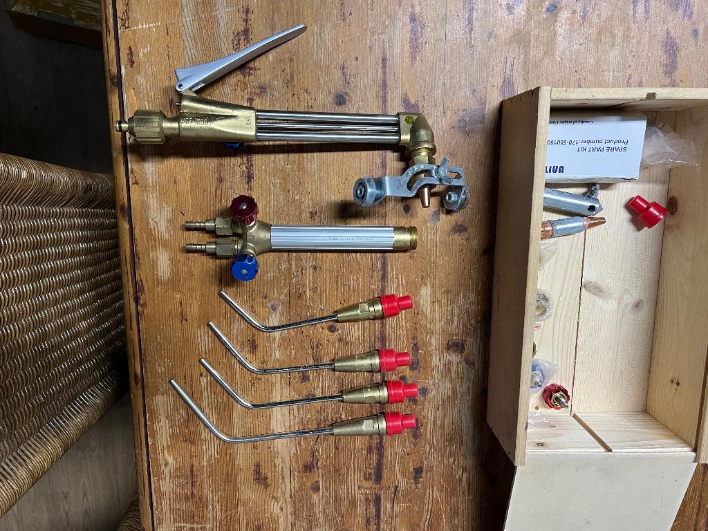 snijbrander set 5 delig met losse pitten, Doe-het-zelf en Verbouw, Gereedschap | Lasapparaten, Ophalen of Verzenden, Nieuw, 250 ampère of meer