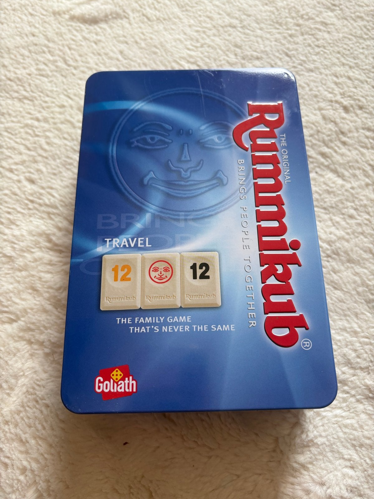 Rummikub Travel Gezelschapsspel in blik, Drie of vier spelers, Ophalen of Verzenden, Zo goed als nieuw