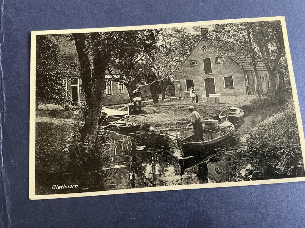 Oude Ansichtkaart Giethoorn - Café-Restaurant "Centrum", Verzenden, Voor 1920, Ongelopen, Overijssel