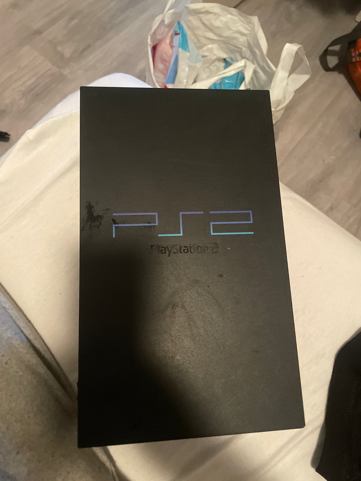 Sony PlayStation 2 Slim Console - Zwart, Gebruikt, Zwart, Ophalen of Verzenden, Zonder controller