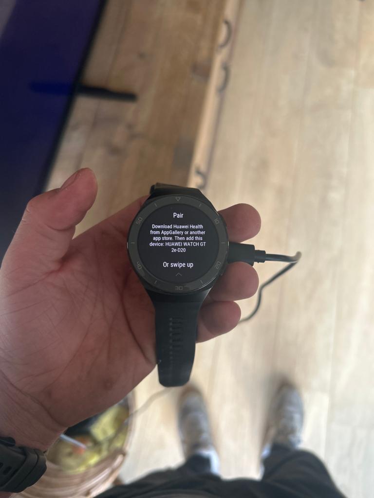 Huawei Watch GT 2e-D20 Smartwatch Zwart met Oplader, Afstand, Zwart, Ophalen of Verzenden, Zo goed als nieuw