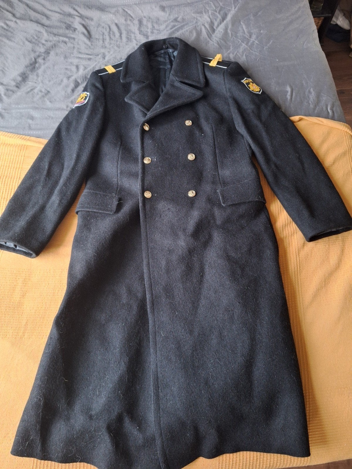 Sovjet Marine Greatcoat / Winterjas, Kleding | Heren, Ophalen of Verzenden, Zo goed als nieuw, Blauw