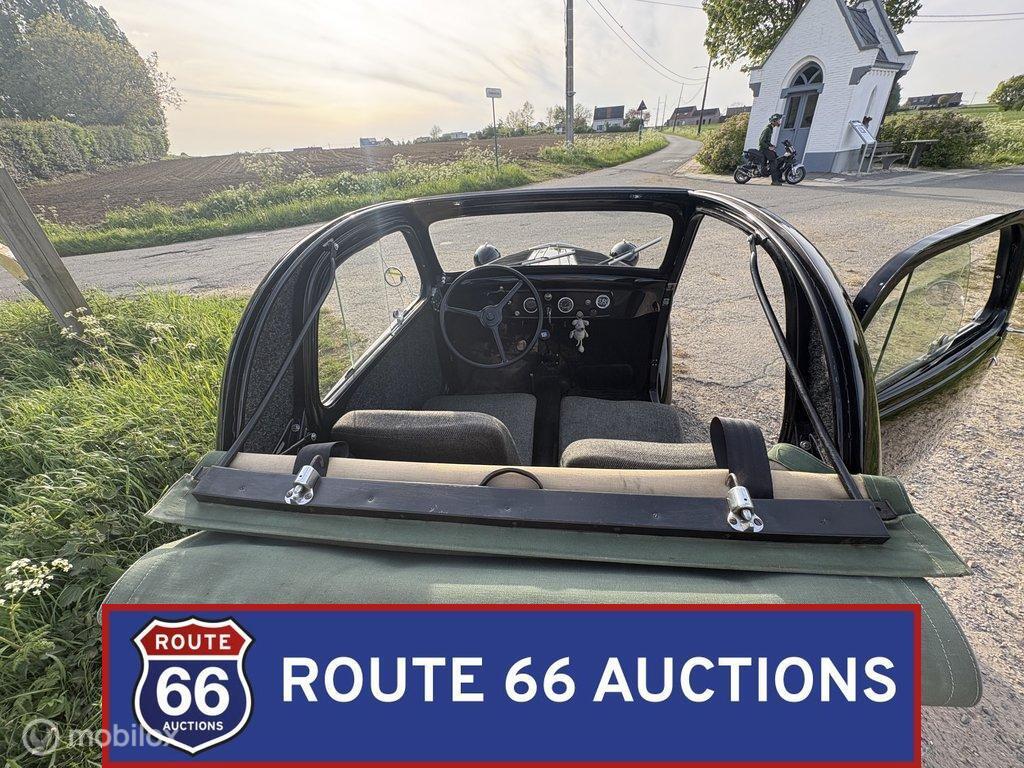 Simca 5 Topolino | 1939 | Route 66 Auctions, Auto's, Overige merken, Overige carrosserieën, Zwart, Bedrijf