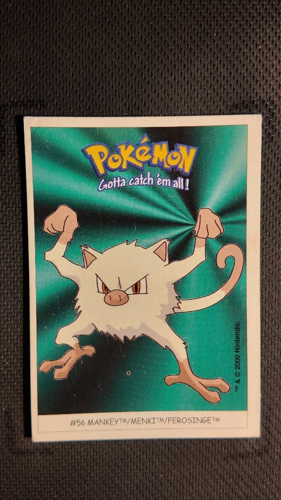 mankey 56 dunkin boomer | Pokemon kaart, Ophalen, Losse kaart