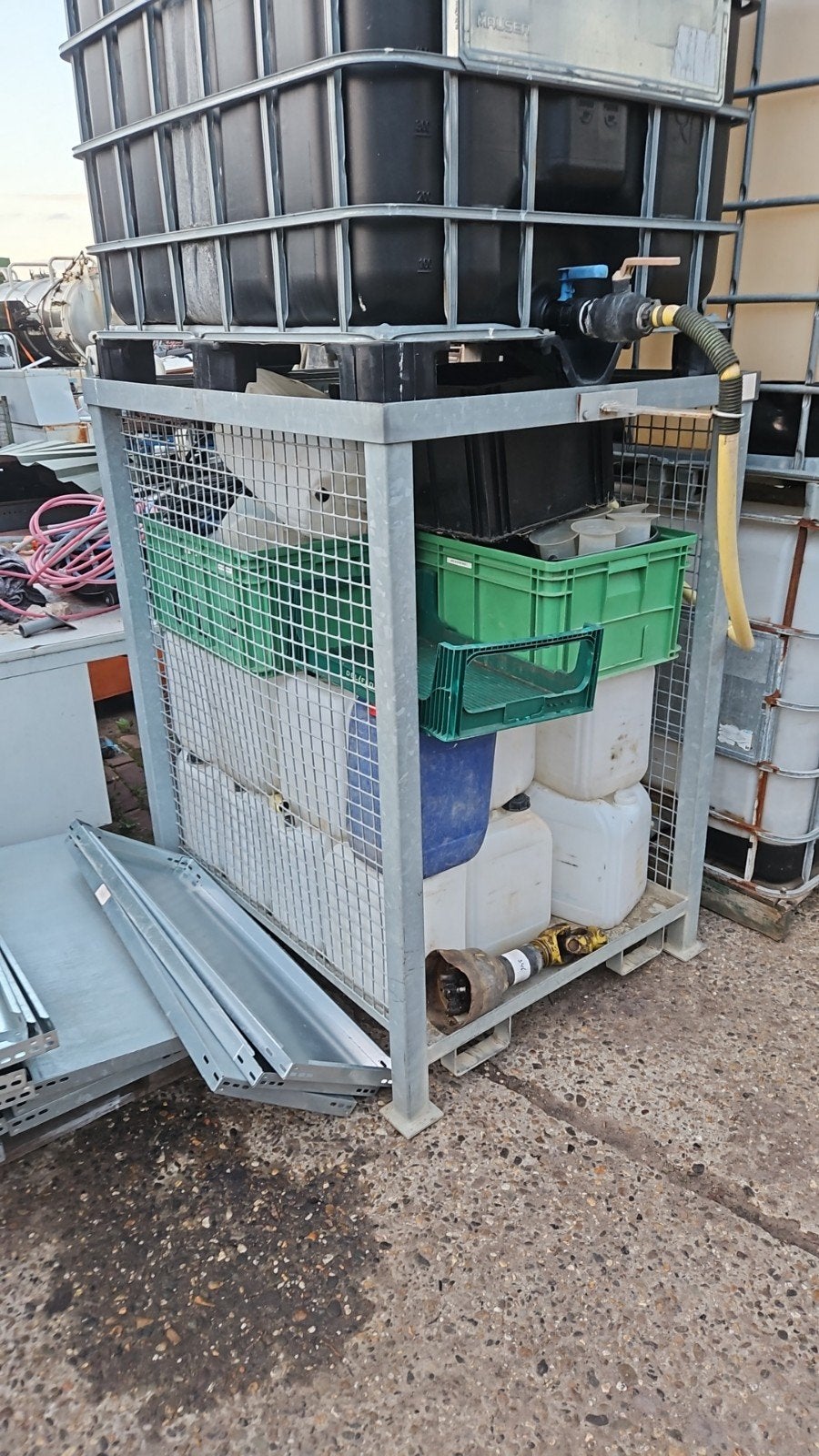 gegalvaniseerd ibc vulframe, 150 liter of meer, Ophalen