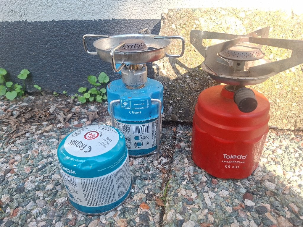 Twee gasbranders +, Ophalen, Gebruikt
