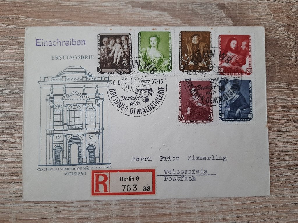 DDR fdc, Postzegels en Munten, Verzenden, DDR, Gestempeld