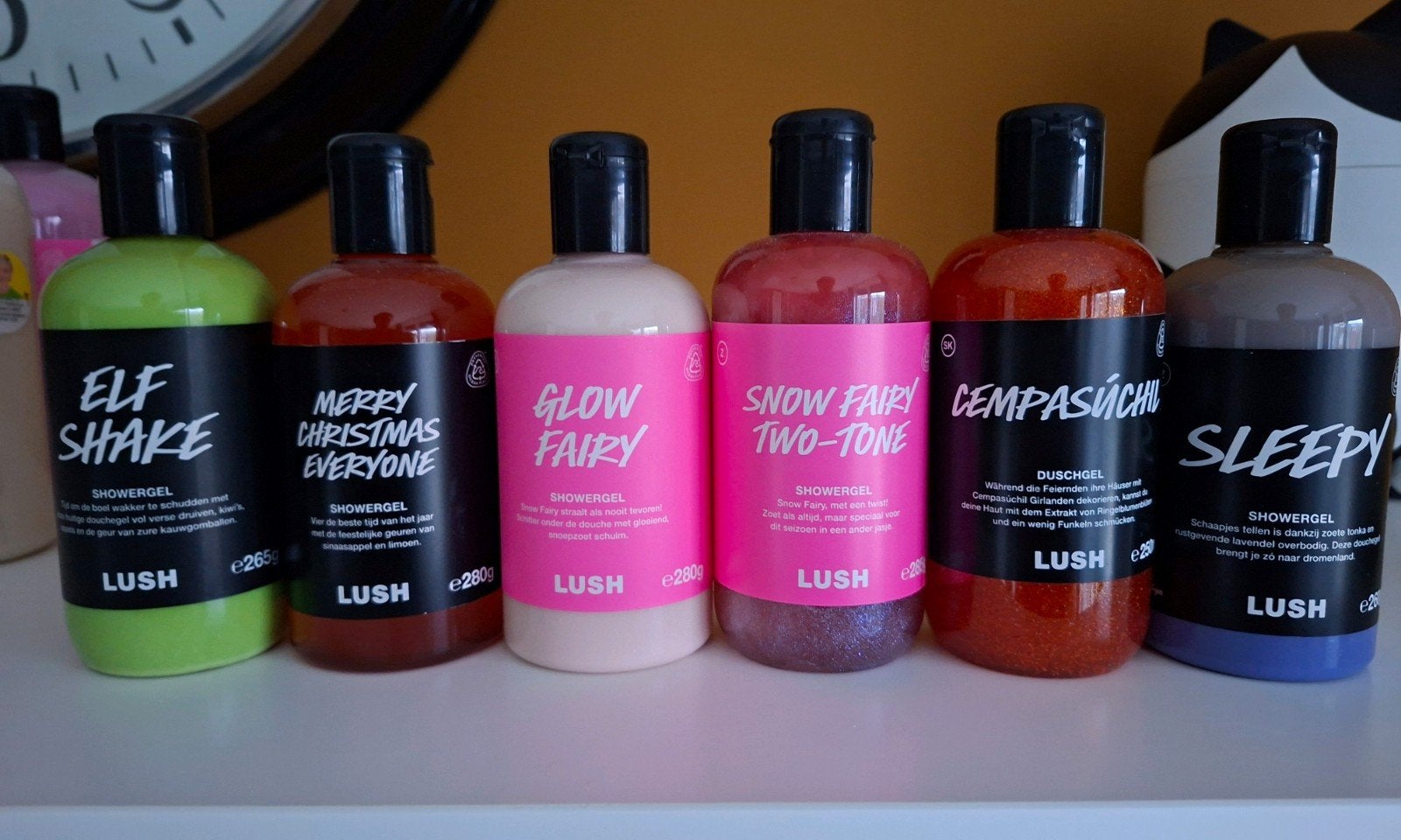 Lush Limited Edition showergels 250 gr ongebruikt, Ophalen, Zo goed als nieuw, Bad & Douche