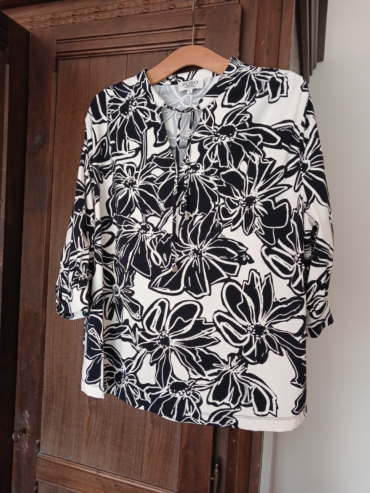 prachtige blouse van zoso maat xl, Verzenden, Zwart, Maat 46/48 (XL) of groter, Zo goed als nieuw