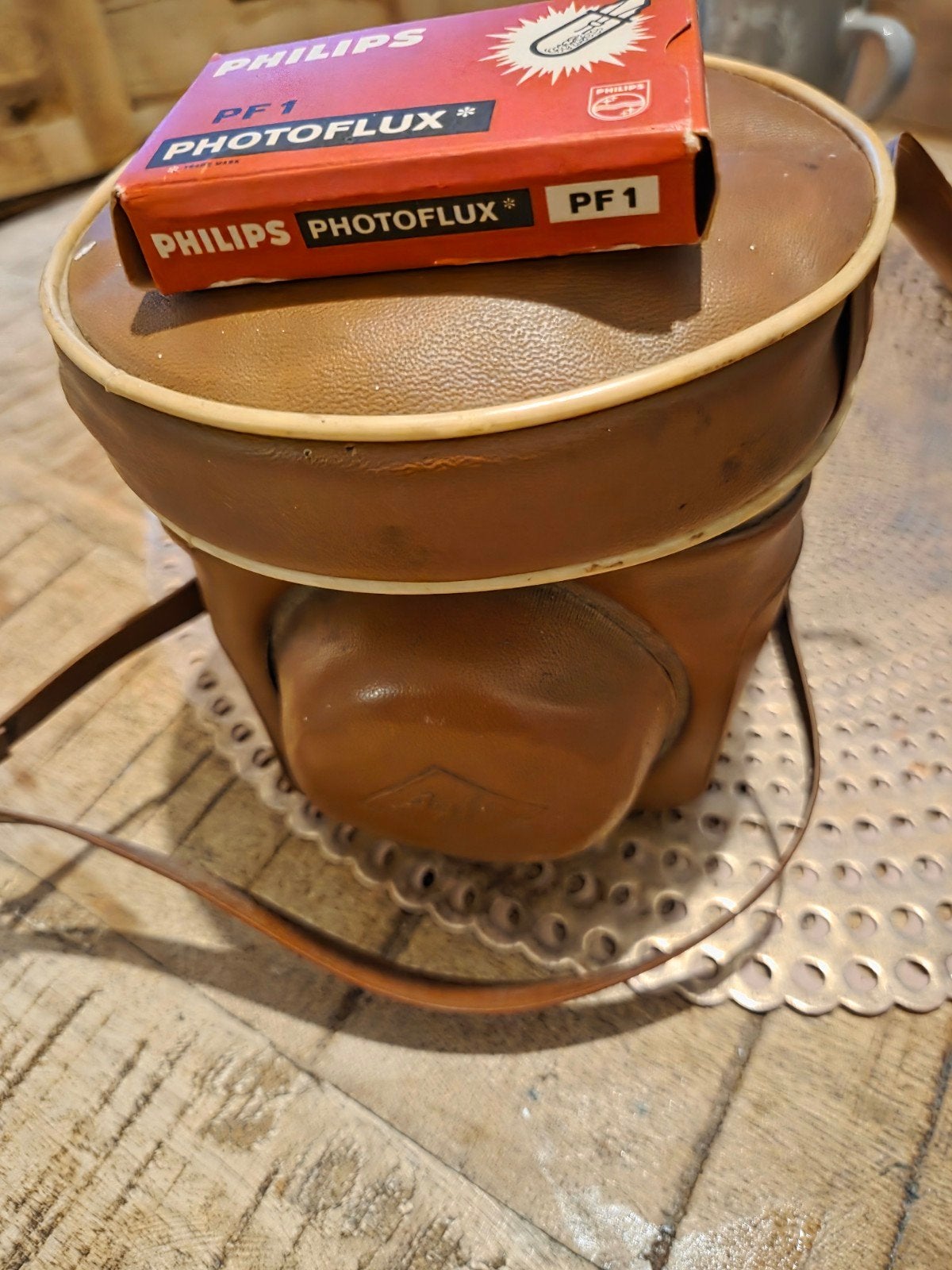 Agfa Clack vintage camera met originele Clibo flitser, Ophalen, Gebruikt