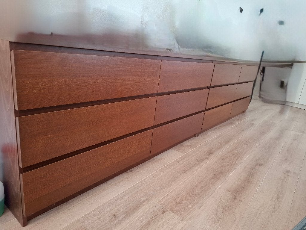 Ladekasten 2x6 lades, Huis en Inrichting, Kasten | Ladekasten, Ophalen, Gebruikt, 5 laden of meer, 150 tot 200 cm